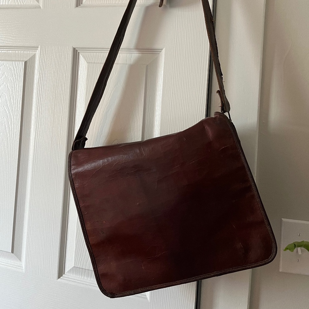 leather messenger bag